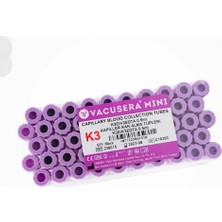 Vacusera K3 Edtalı Tüp 0,5 ml (Pediatrik) (Mor Kapak) 50'li Paket
