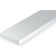 Evergreen 136 0,75*3,20*355 mm Köşeli Çubuk-10 Adet -Beyaz
