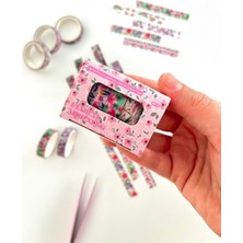 Kağıt Gemi Dükkan Floral Morning Bahar Çiçekleri Temalı 5'li Washi Bant Set (5*2m)/masking Tape/desenli Bant