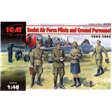 ICM 48084 1/48 Ölçek, Soviet Air Force Pilots and Ground Pers