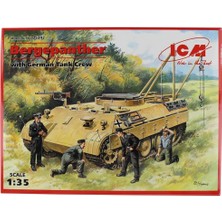 Icm 35342 1/35 Ölçek, Bergepanther With German Tank Crew 4 Fi