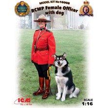 ICM 16008 1/16 Ölçek, RCMP Female Officer with dog new molds