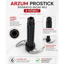 ShopyTime Arzum Uyumlu AR1077 Mıxtech Doğrayıcı Bıçak 6 Köşeli