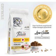 Felicia Tavuklu Kısırlaştırılmış Yetişkin Kedi Maması 12 kg İstiridye Aromalı Kuru Mama