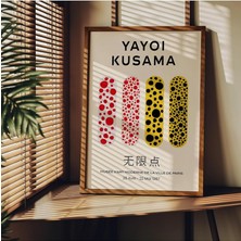 Yıldırım Store Tanıtım Yayoi Kusama Çerçevesiz Poster, Modern Dekoratif Çerçevesiz Poster, Tablo, Yayoikusama-13, 40 x 50