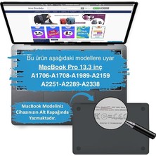 Yıldırım Store MacBook Pro 13 Inç M1 M2 Sert Kapak Kılıf | Şeffaf Kristal Parlak Alt+Üst Koruma | 360° Çizilmeye Dayanıklı Laptop Kılıf Açık Mavi