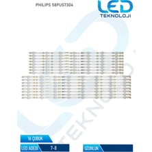 OEM Philips 58PUS7304 Tv LED Bar 16 Parca 58 Inc