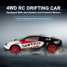 Yıldırım Store Drift Araba Uzaktan Kumanda Araba 2.4ghz 1:24 Ölçekli 4WD 15KM/H Yüksek Hızlı Model Araç LED Işıkları Sürüklenen Lastik Yarışı Spor Oyuncak Araba Yetişkin Erkek Kız Çocuklar Için Hediye 2 Adet Şarj