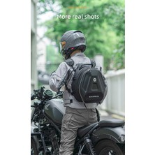 Rockbros 20L - 35L Körüklü Genişleyebilir Eva Sert Kabuklu Darbeye Dayanıklı Motosiklet Arka Kuyruk ve Sele Üstü Kask