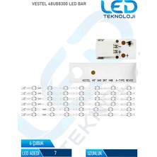 OEM Vestel 48UB8300 Tv LED Bar 6 Parça 48 Inc