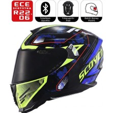 MTS FF869 Glaxy Motosiklet Kaskı Güneş Vizörlü Full Face Motorcu Kask