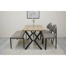 Ades Bench 2 Sandalye Mutfak Setı 2+1