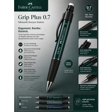 Plus 0.7 mm Uçlu Kalem – Tombul Gövdeli, Silgili, Kaymaz Gripli Mekanik Kurşun Kalem