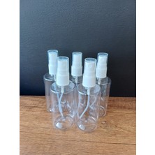 Ziylan Sprey Başlıklı 100 ml Boş Pet Şişe 5 Adet Sağlam Sert Plastik - 100 ml