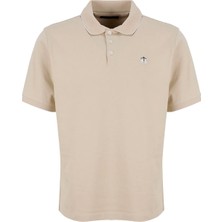Brooks Brothers Bej Erkek Logo Baskılı T-Shirt