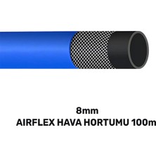 Rüzgar Makina SGS4331 Sgs 8 mm Aırflex Hava Hortumu 100 mt Mavi (140GR/MT)