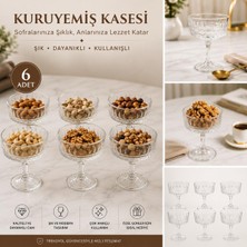 Tunay Cam Ayaklı Sunumluk Kase – 6’lı Set