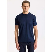 Tombolini Lacivert Erkek Slim Fit T-Shirt WJ30.ZJ80.U780