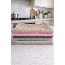 Livera Home %100 Pamuk Yüksek Emici Waffle Mutfak Kurulama Havlusu Seti 6'lı (50X70CM)