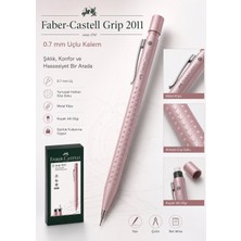 Faber-Castell 2011 0.7 mm Uçlu Kalem – Kapak Altı Silgili, Noktalı Dokulu, Metal Klipsli Mekanik Kurşun Kalem, Farklı Renkler