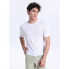 Mr. Mood Beyaz Erkek Standart T-Shirt Mr Fıguı