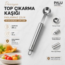 Palu Gastro Paslanmaz Çelik Parizyen Top Çıkarma Kaşığı (20 Cm)