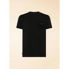 Roberto Ricci Designs Siyah Erkek Slim Fit T-Shirt Revo Shirty