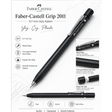 2011 0.7 mm Uçlu Kalem – Kapak Altı Silgili, Noktalı Dokulu, Metal Klipsli Mekanik Kurşun Kalem, Farklı Renkler