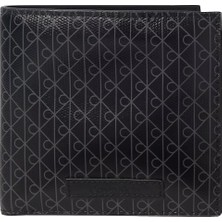 Calvin Klein Erkek Ck Logo Desenli Siyah Cüzdan LV04D1207G-UB1