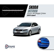 Fams Otomotiv  Skoda Octavia Krom Alt Bagaj Çıtası 2013-2019 Paslanmaz Çelik