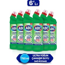 ABC Ultra Çamaşır Suyu 810G Dağ Rüzgarı Konsantre 6'lı Paket Yoğun Kıvamlı Temizlik