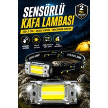 Sayarmarkt USB Şarjlı LED Kafa Feneri Taşınabilir Ayarlanabilir Pratik Tasarım