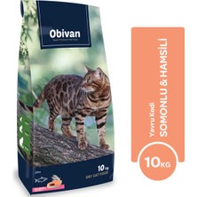 Obivan 10 kg Somon ve Hamsili Yavru Kedi Maması Premium Kalite ile Sağlıklı Gelişim