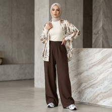 Miostil Pantolon Bol Paça-Kahve