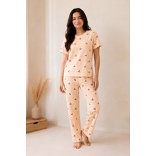 Modanino Kız Çocuk Pamuklu Milan Kumaş Pijama Takımı 8-16 Yaş 12699HC