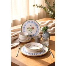Keramika Rose Line Yemek Takımı 6 Parça 2 Kişilik 22909-10-11
