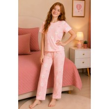 Modanino Kız Çocuk Pamuklu Milan Kumaş Pijama Takımı 8-16 Yaş 12699HC