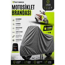 Motobros Motosiklet Brandası Motor Brandası Hero Dash Uyumlu Thermoguard-X Gri Su Geçirmez Uv Korumalı Motor Örtüsü
