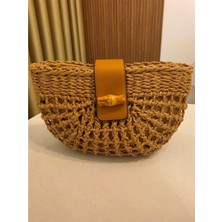 Mu&Me Boutiqe Çanta Hasır Uzun Saplı