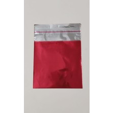 Aybaş Kağıtçılık 50 Adet Lüks Parlak Kırmızı Yapışkanlı Metalize (9X12 Cm) Takı, Bujiteri, Kına, Düğün Hediye Paketi