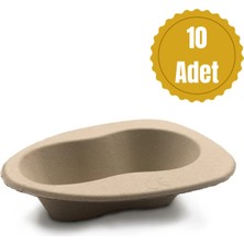 Fiberpak Karton Sürgü | Standart Yatan Hasta Sürgü - 10 Adet Tek Kullanımlık
