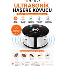 Homnova Ultrasonik Haşere Kovucu Fare Böcek Hamam Böceği Karınca ve Örümcek Kovucu Cihaz