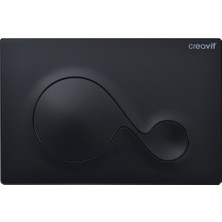 Creavit Sense Mat Kömür Karası Boyalı Kumanda Paneli