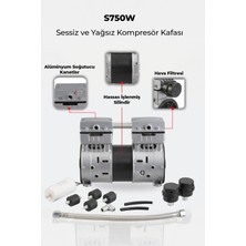 R.M.D KOMPRESÖR Kompresör Kafası Sessiz ve Yağsız -S750W
