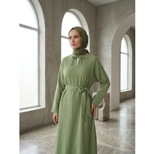 Miostil Yarasa Elbise-Mint