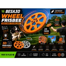Besa 3D Wheel Frizbi | Hafif Uçan Spor Frizbisi | Köpek Oyuncağı | Açık Hava Oyunu