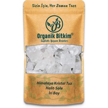 Organik Bitkim Halit Sole Kristal Himalaya Tuz 250 gr Berrak Kristal Tuz İri Boy