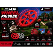 Besa 3D Wheel Frizbi | Hafif Uçan Spor Frizbisi | Köpek Oyuncağı | Açık Hava Oyunu