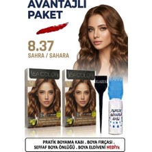 Sea Color Set Saç Boyası 8.37 Sahra 2 Li 2 Kutu+Pratik Boya Kabı
