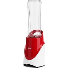 Die Grup Sinbo SHB-7508 Kırmızı Shake Take One | 300W Taşınabilir Smoothie Blender | 570 ml Spor Şişe - Çelik Bıçaklı Karıştırıcı